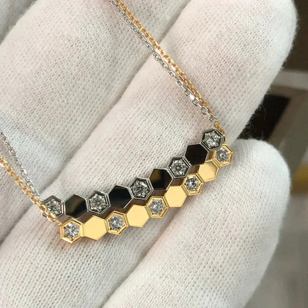 [AuraEcho Jewelry]BEE LOVE NECKLACE DIAMOND