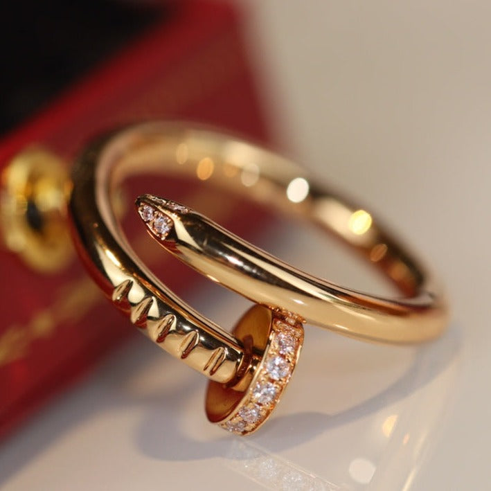 [AuraEcho]JUSTE RING 2.65MM GOLD DIAMOND
