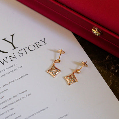 [AuraEcho]STAR DIAMONDS EARRINGS GOLD