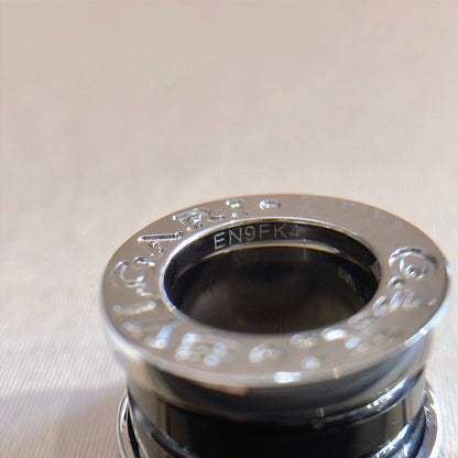 [AuraEcho]ZERO 1 BLACK CERAMIC SILVER NECKLACE