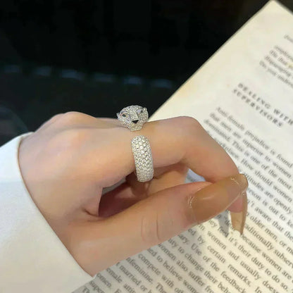 [AuraEcho Jewelry]PANTHERE 5.5MM ALL DIAMOND RING