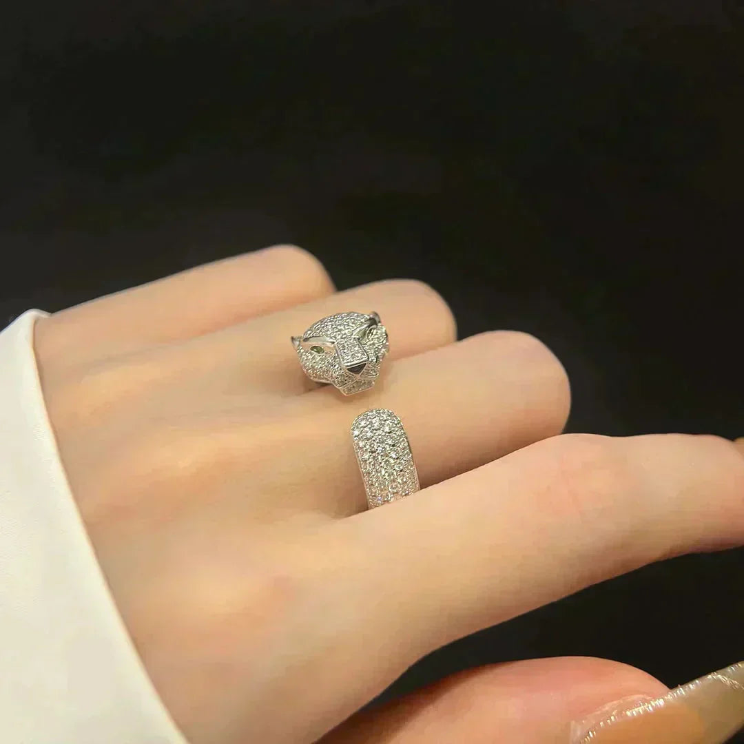 [AuraEcho Jewelry]PANTHERE 5.5MM ALL DIAMOND RING