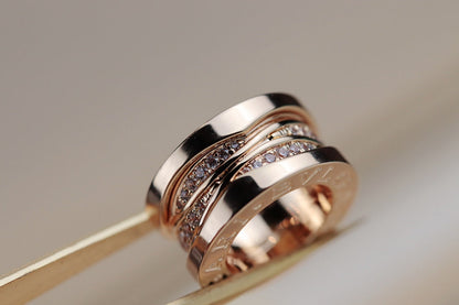 [AuraEcho Jewelry]ZERO 1 PINK GOLD DIAMOND NECKLACE