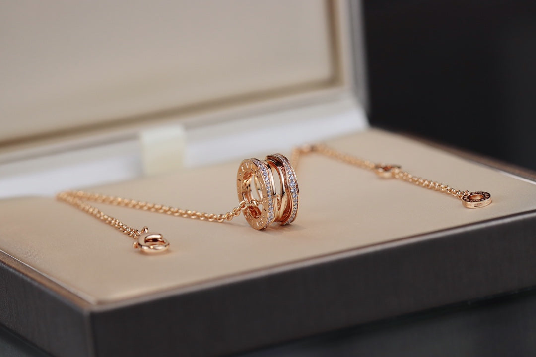 [AuraEcho Jewelry]ZERO 1 PINK GOLD NECKLACE