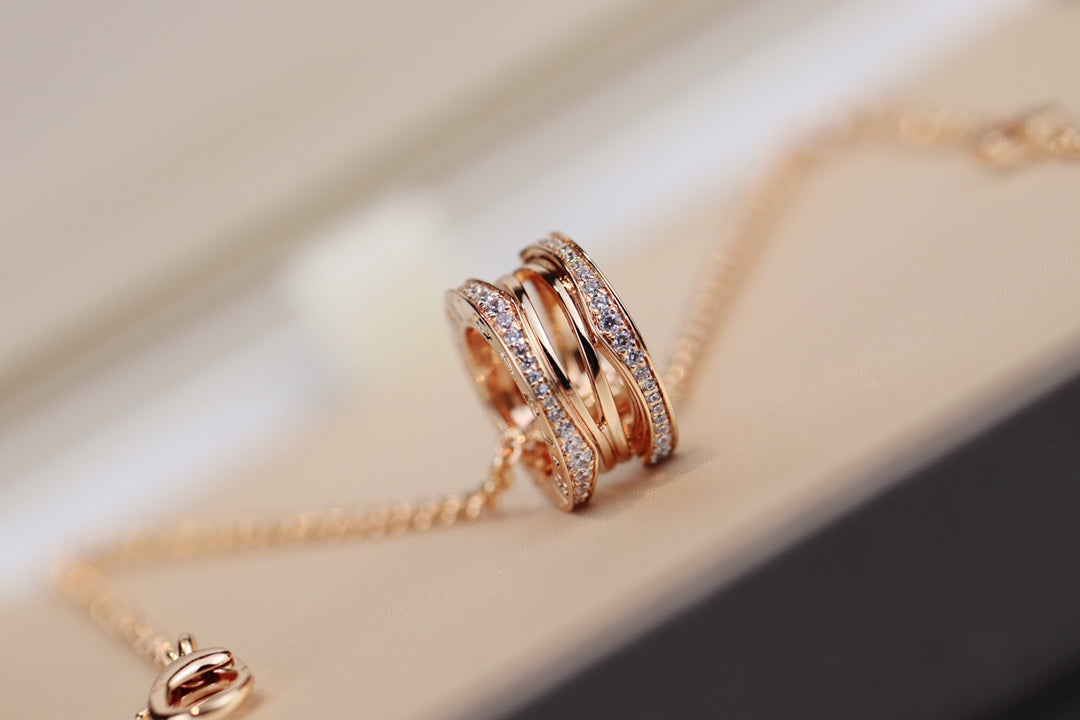 [AuraEcho Jewelry]ZERO 1 PINK GOLD NECKLACE