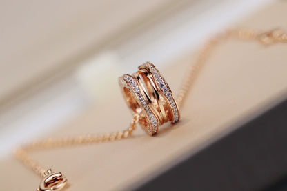 [AuraEcho Jewelry]ZERO 1 PINK GOLD NECKLACE