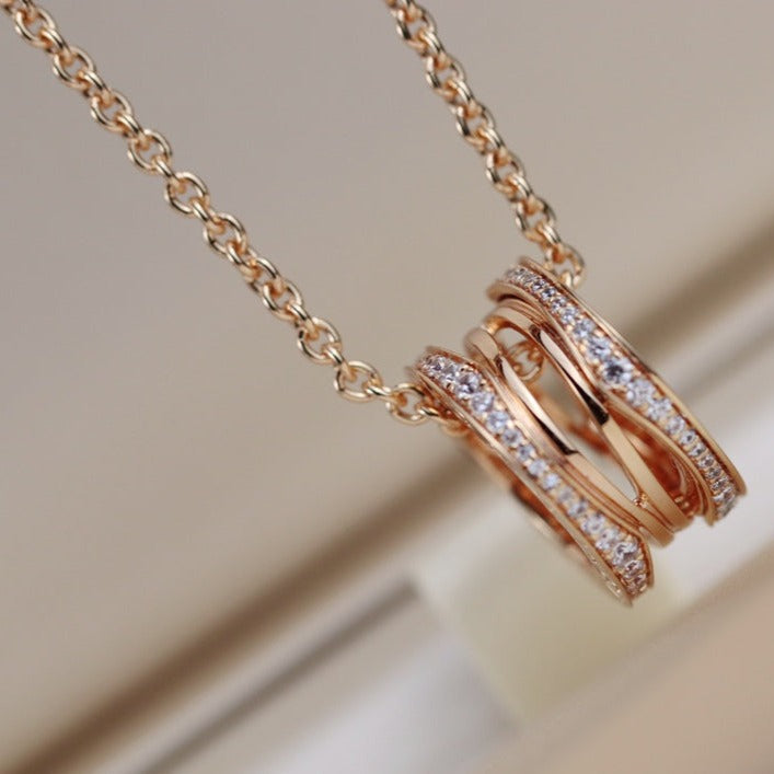 [AuraEcho Jewelry]ZERO 1 PINK GOLD NECKLACE