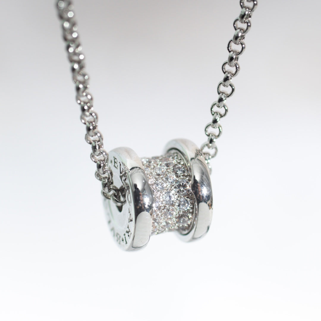 [AuraEcho Jewelry]ZERO 1 SILVER DIAMOND NECKLACE