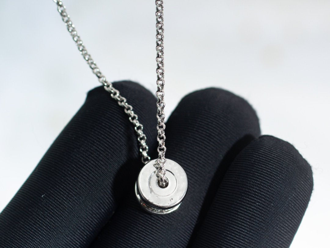 [AuraEcho Jewelry]ZERO 1 SILVER DIAMOND NECKLACE