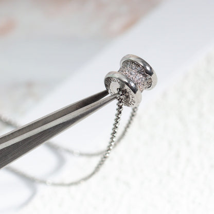 [AuraEcho Jewelry]ZERO 1 SILVER DIAMOND NECKLACE