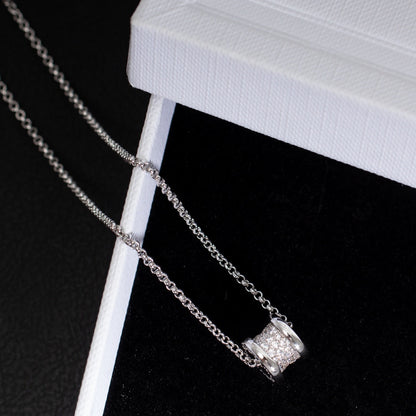 [AuraEcho Jewelry]ZERO 1 SILVER DIAMOND NECKLACE
