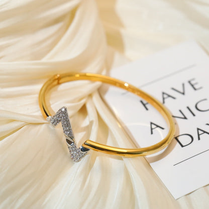 [AuraEcho Jewelry]VOLTE UPSITE DOWN GOLD DIAMOND BRACELET