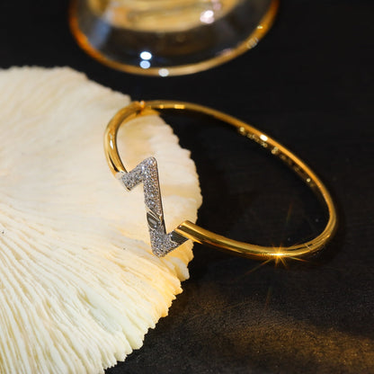 [AuraEcho Jewelry]VOLTE UPSITE DOWN GOLD DIAMOND BRACELET