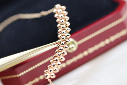 [AuraEcho Jewelry]CLASH PINK GOLD NECKLACE
