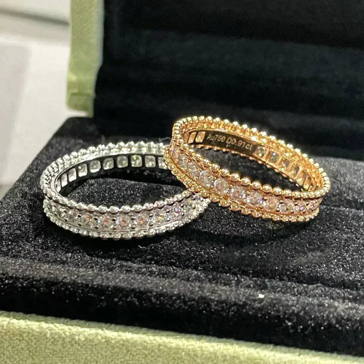 [AuraEcho Jewelry]PERLEE DIAMOND ROSE GOLD RING