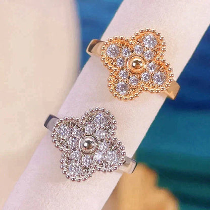 [AuraEcho Jewelry]CLOVER DIAMOND RING