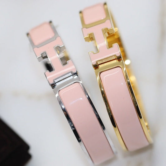 [AuraEcho Jewelry]H BRACELET 12MM PINK