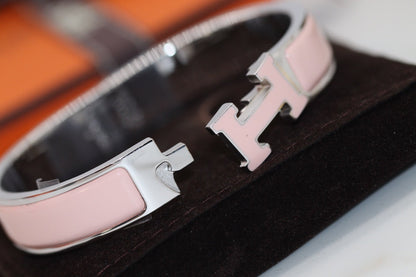 [AuraEcho Jewelry]H BRACELET 12MM PINK
