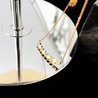 [AuraEcho Jewelry]BEE MY LOVE DIAMOND NECKLACE