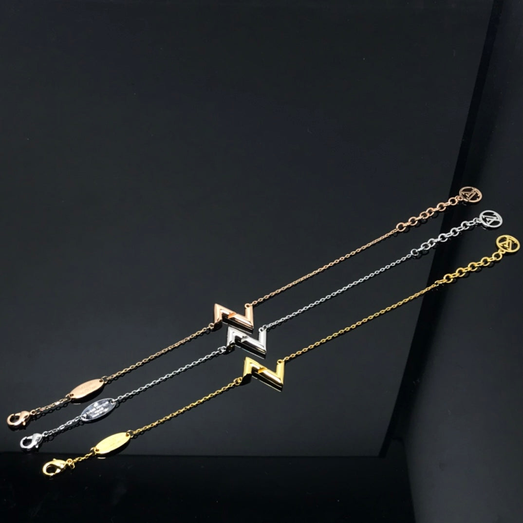 [AuraEcho Jewelry]VOLT LV LOGO BRACELET