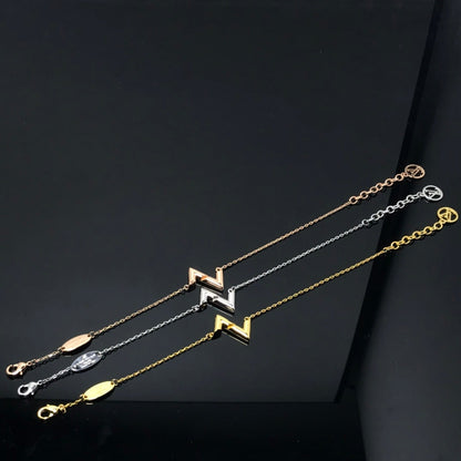 [AuraEcho Jewelry]VOLT LV LOGO BRACELET