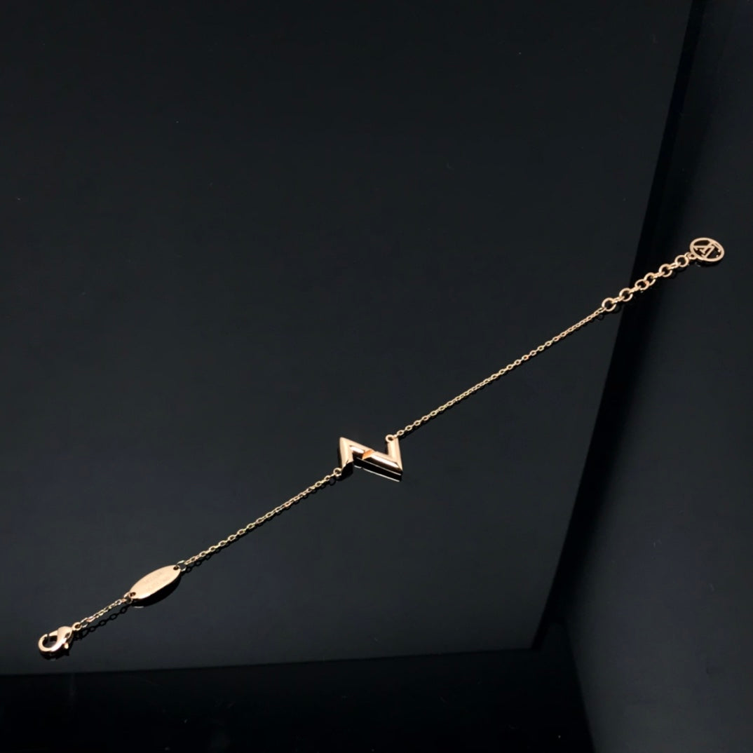 [AuraEcho Jewelry]VOLT LV LOGO BRACELET