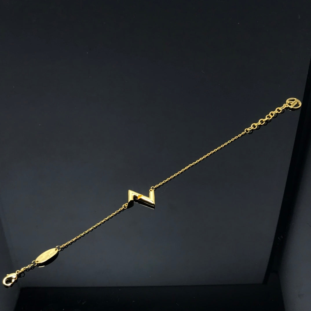 [AuraEcho Jewelry]VOLT LV LOGO BRACELET