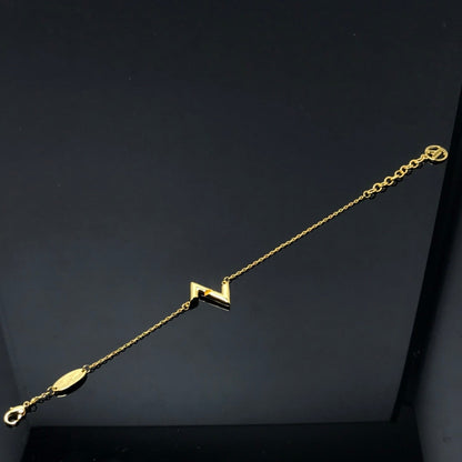 [AuraEcho Jewelry]VOLT LV LOGO BRACELET