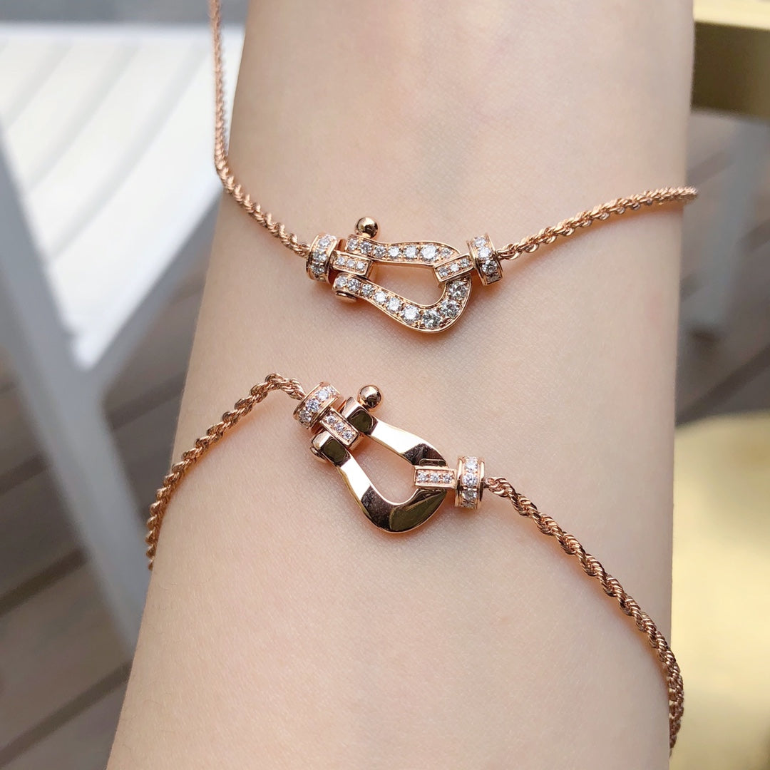 [AuraEcho]FORCE 10 PINK GOLD DIAMOND NECKLACE