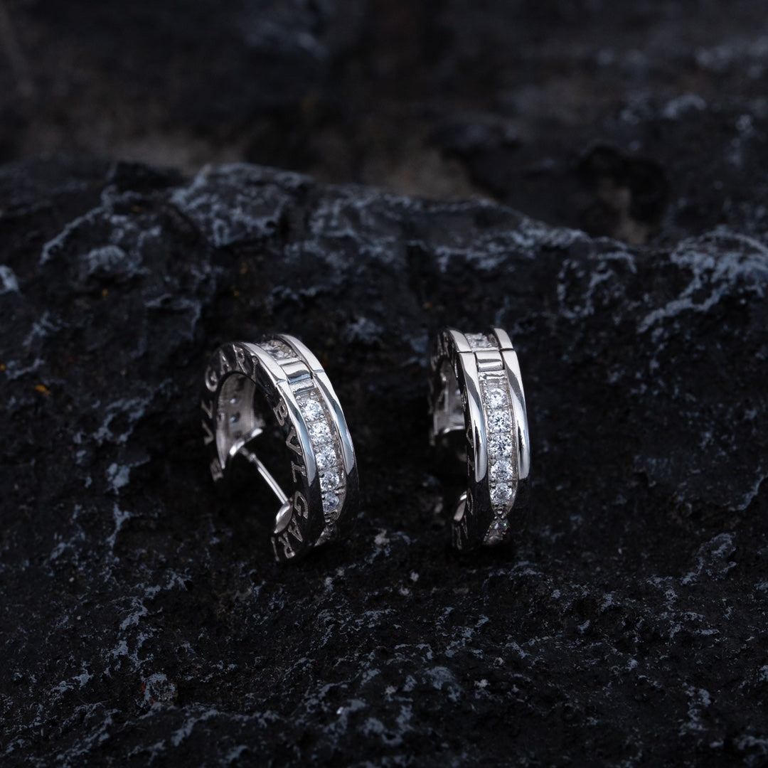 [AuraEcho]ZERO 1 MINI SILVER DIAMOND EARRINGS