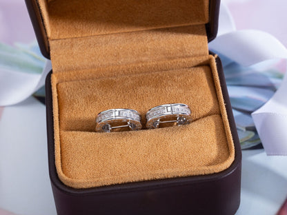 [AuraEcho]ZERO 1 MINI SILVER DIAMOND EARRINGS