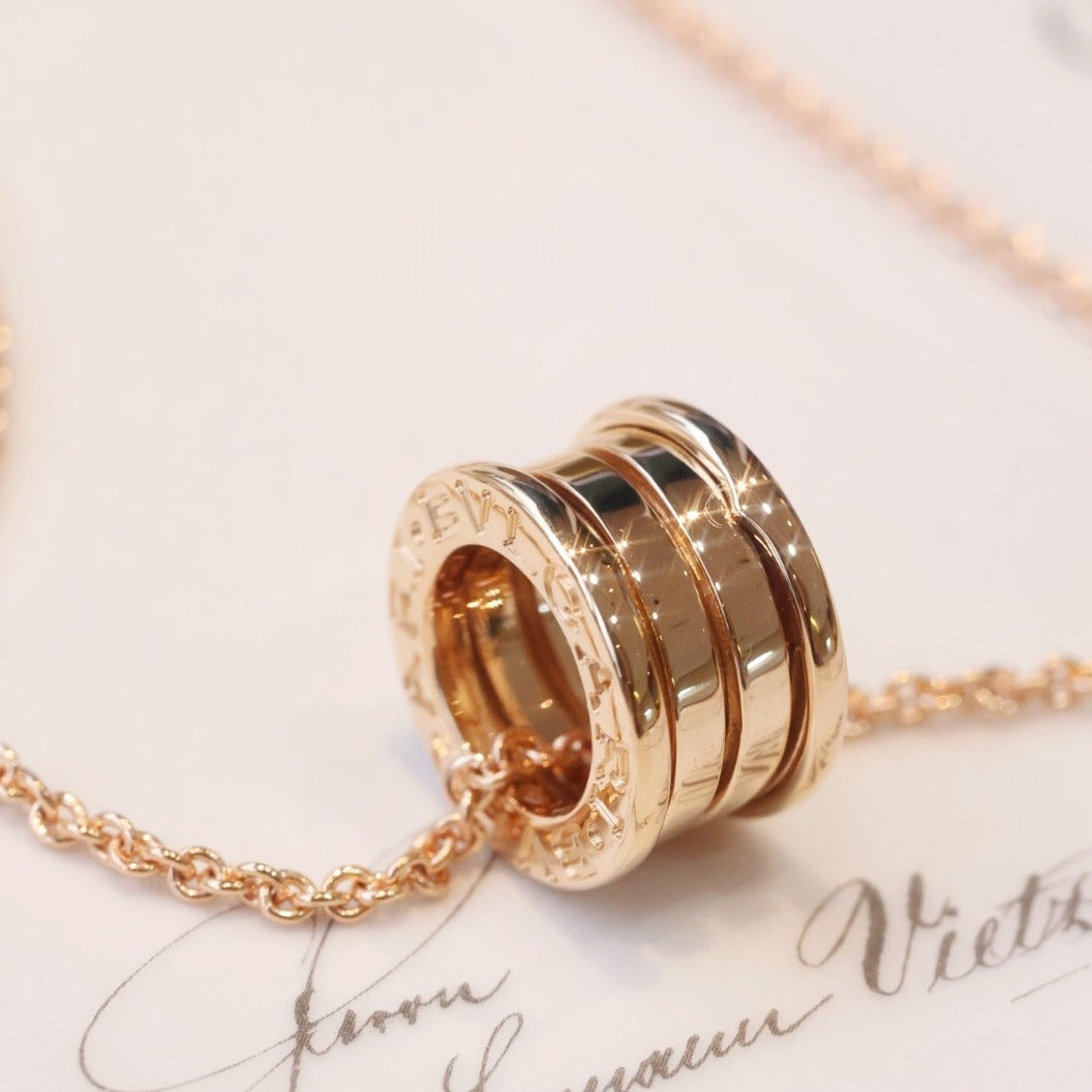 [AuraEcho Jewelry]ZERO 1 PINK GOLD NECKLACE