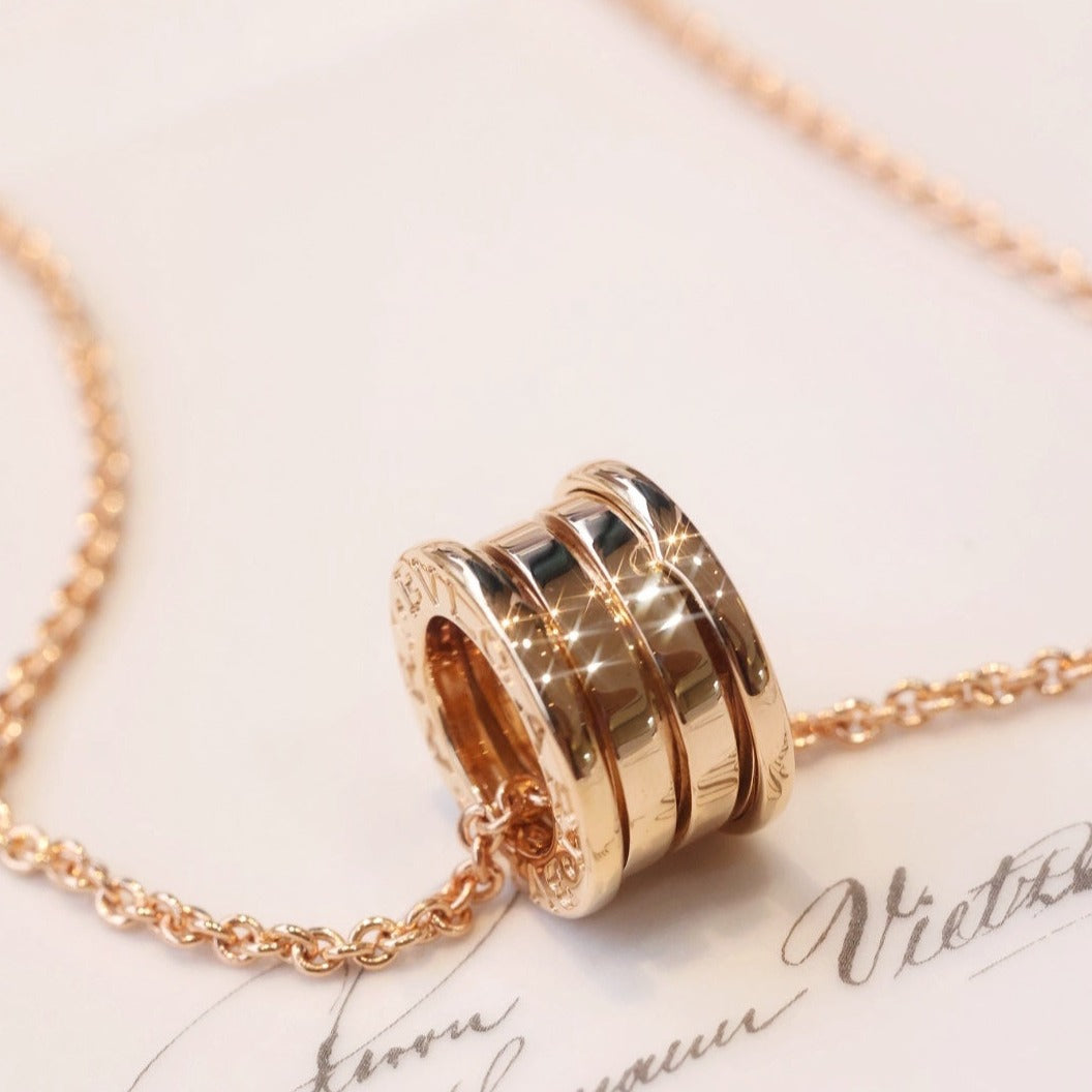 [AuraEcho Jewelry]ZERO 1 PINK GOLD NECKLACE