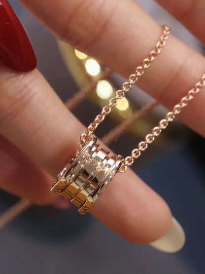 [AuraEcho Jewelry]ZERO 1 PINK GOLD NECKLACE