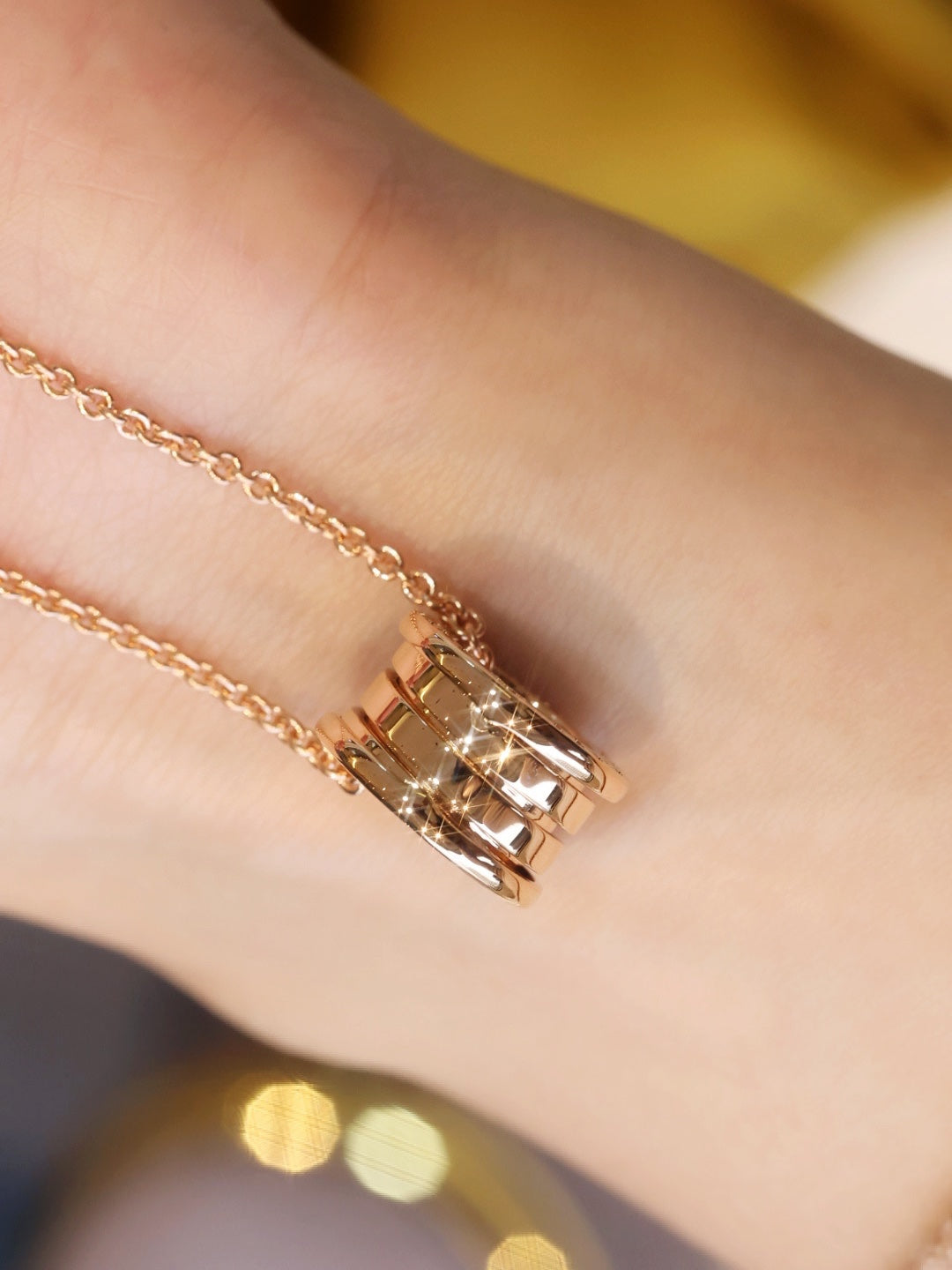[AuraEcho Jewelry]ZERO 1 PINK GOLD NECKLACE