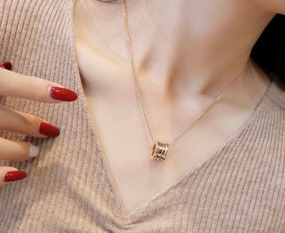 [AuraEcho Jewelry]ZERO 1 PINK GOLD NECKLACE
