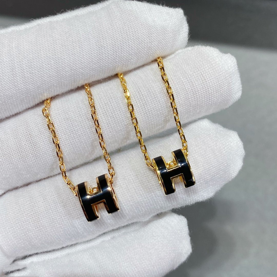 [AuraEcho Jewelry]MINI POP H NECKLACE