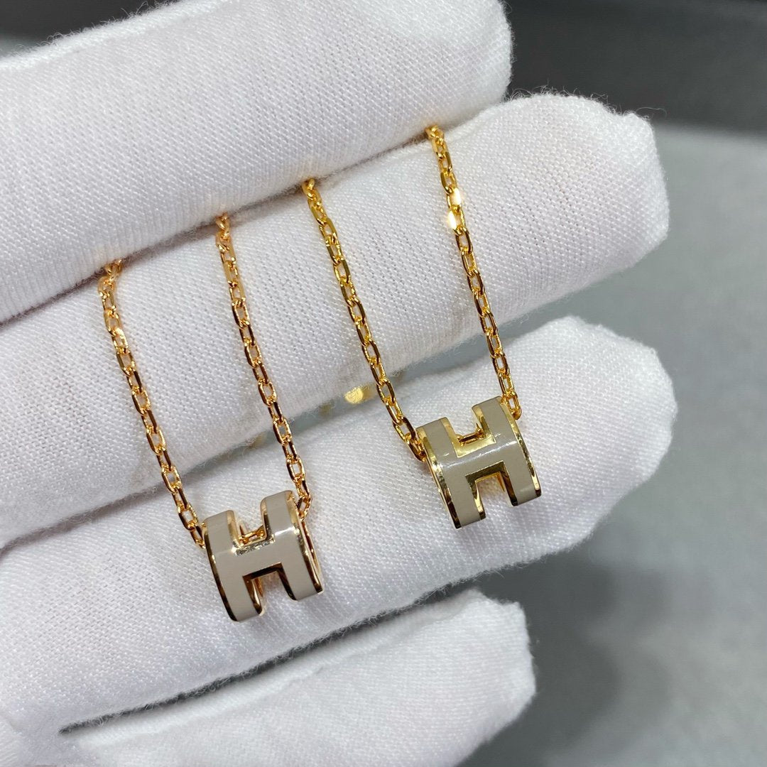[AuraEcho Jewelry]MINI POP H NECKLACE