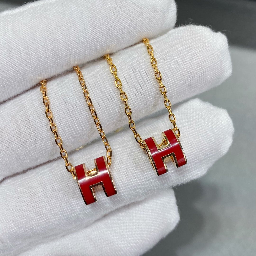 [AuraEcho Jewelry]MINI POP H NECKLACE