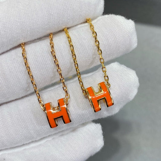 [AuraEcho Jewelry]MINI POP H NECKLACE