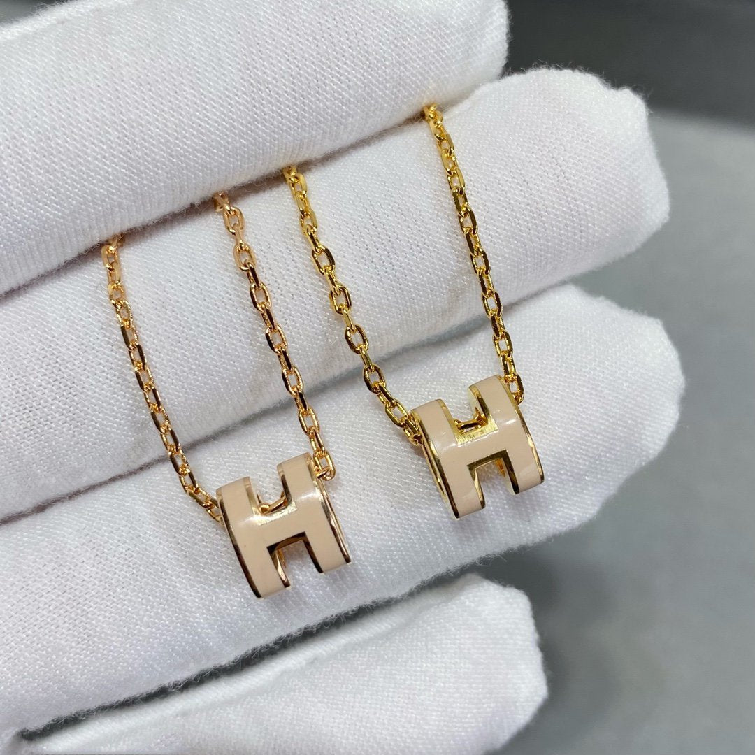 [AuraEcho Jewelry]MINI POP H NECKLACE