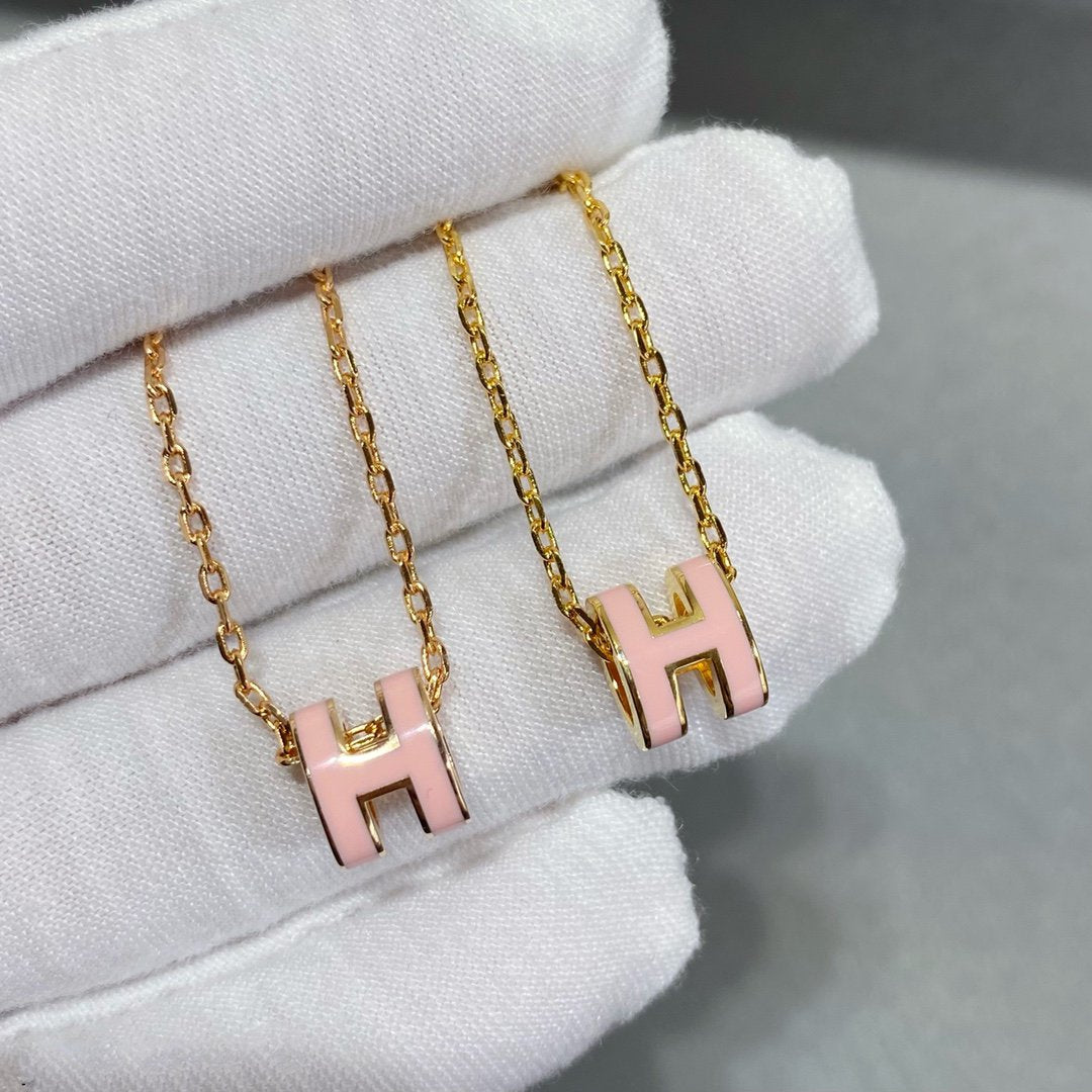 [AuraEcho Jewelry]MINI POP H NECKLACE