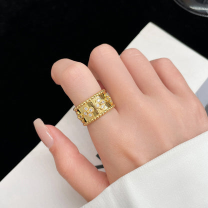 [AuraEcho Jewelry]PERLEE DIAMOND LARGE RING