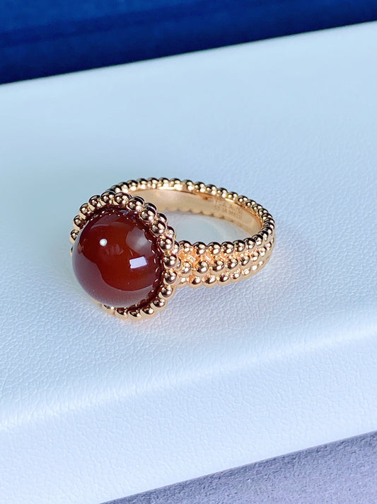 [AuraEcho Jewelry]PERLEE COULEURS ROSE GOLD RING