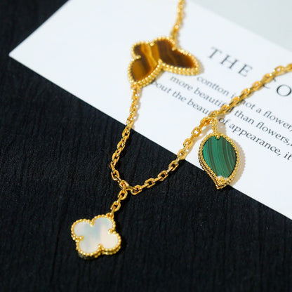 [AuraEcho Jewelry]LUCKY SPRING 5 MOTIF GOLD BRACELET