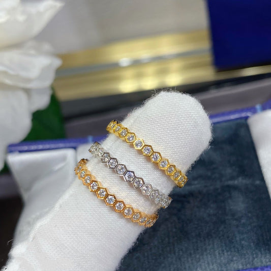 [AuraEcho Jewelry]BEE LOVE DIAMOND PAVED SMALL RING