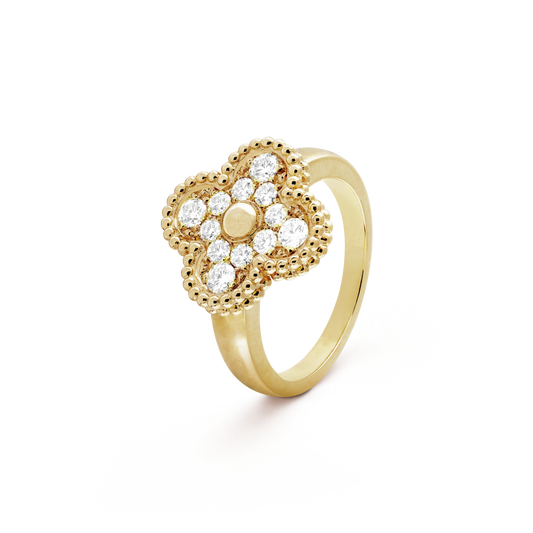 [AuraEcho Jewelry]CLOVER DIAMOND RING