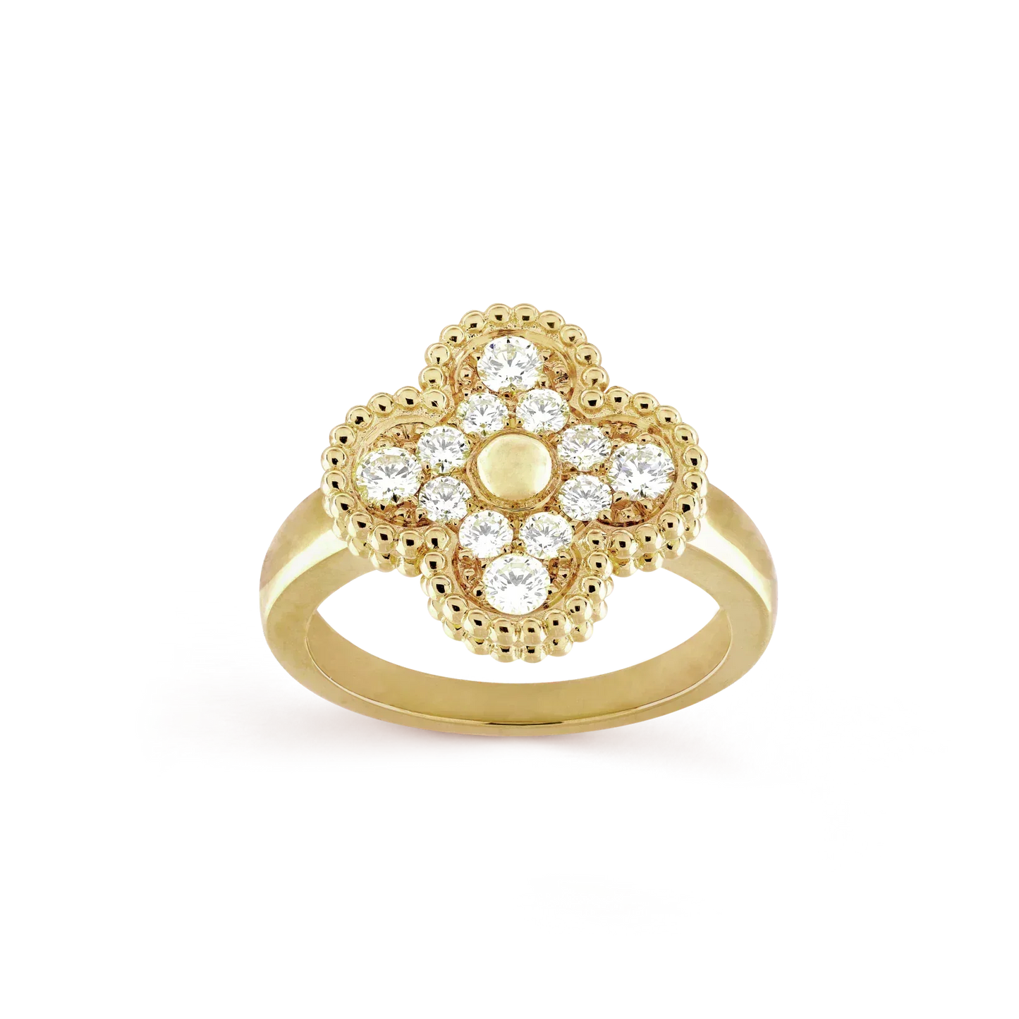 [AuraEcho Jewelry]CLOVER DIAMOND RING