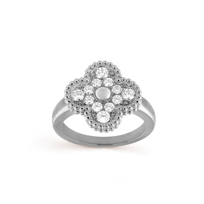 [AuraEcho Jewelry]CLOVER DIAMOND RING
