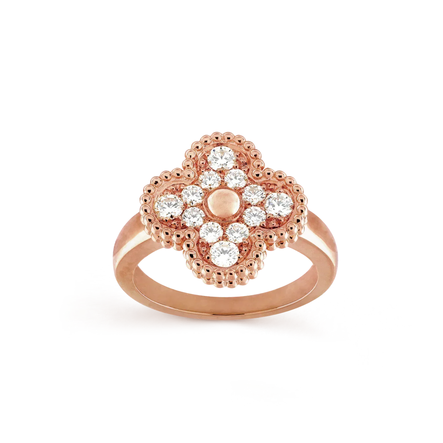[AuraEcho Jewelry]CLOVER DIAMOND RING
